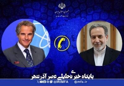 گفتگوی تلفنی عراقچی با گروسی در آستانه سفر به چین گفتگوی تلفنی عراقچی با گروسی در آستانه سفر به چین