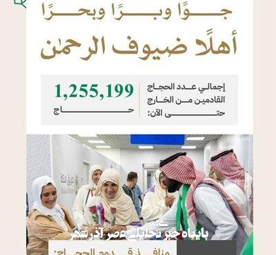ورود بیش از یک میلیون و دویست حاجی به عربستان ورود بیش از یک میلیون و دویست حاجی به عربستان