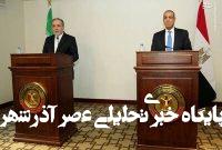 عکس/ نشست خبری وزیران خارجه ایران و مصر در قاهره