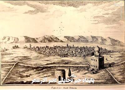 ترسیم ستارهشناس دانمارکی از شهر شیراز در ۱۷۶۵ ترسیم ستارهشناس دانمارکی از شهر شیراز در ۱۷۶۵