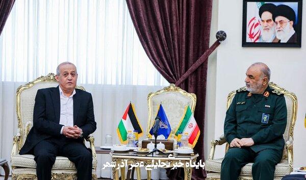 اولین تصویر از دیدار یک مقام فلسطینی با سرلشکر سلامی/ ماجرا چیست؟ اولین تصویر از دیدار یک مقام فلسطینی با سرلشکر سلامی/ ماجرا چیست؟