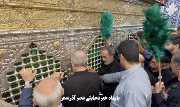 تصاویری از سفر رئیس جمهور به قم؛ از حضور در میان مردم تا حال و هوای زیارت حرم تصاویری از سفر رئیس جمهور به قم؛ از حضور در میان مردم تا حال و هوای زیارت حرم