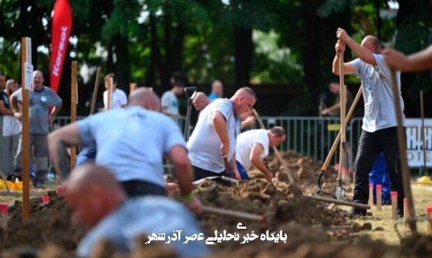 مسابقه بین‌المللی قبرکنی در مجارستان/ عکس