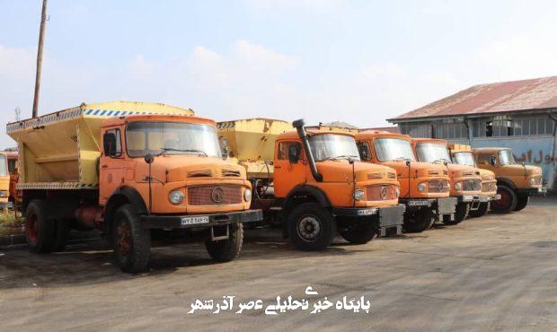 آماده‌باش نیروهای سازمان مدیریت پسماند شهرداری ارومیه همزمان با پیش‌بینی بارش برف