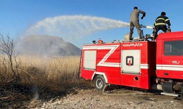 مهار آتش‌سوزی حاشیه پارک ملی دریاچه ارومیه