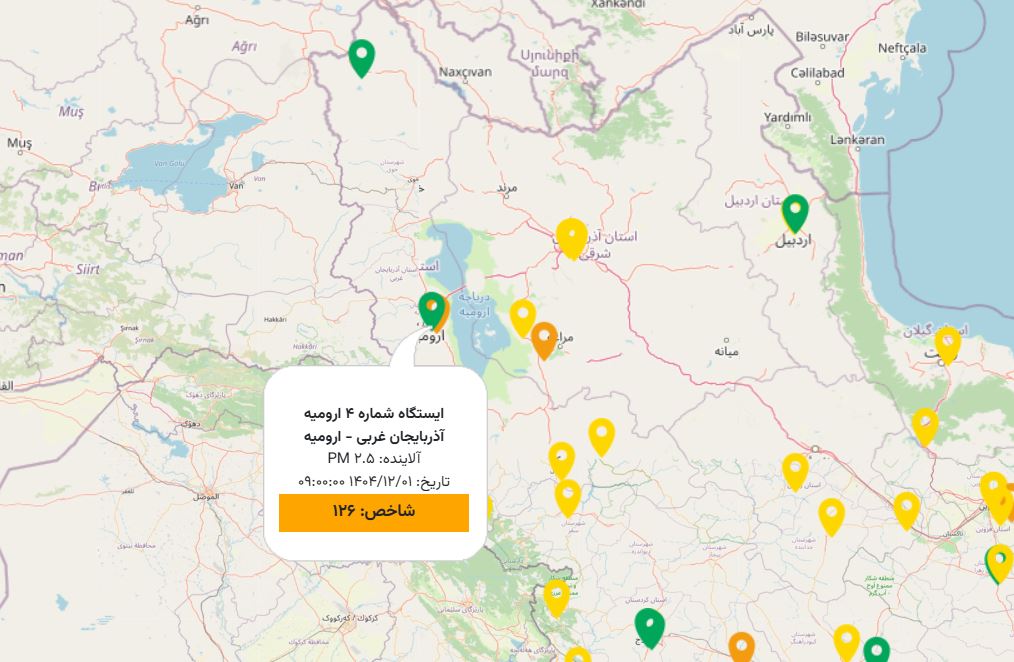 بازگشت دوباره آلودگی هوا به ارومیه